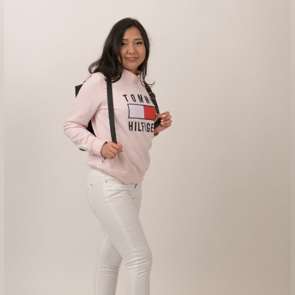 Tommy Hilfiger Pink Turtleneck Sweater - Picture 2 of 4